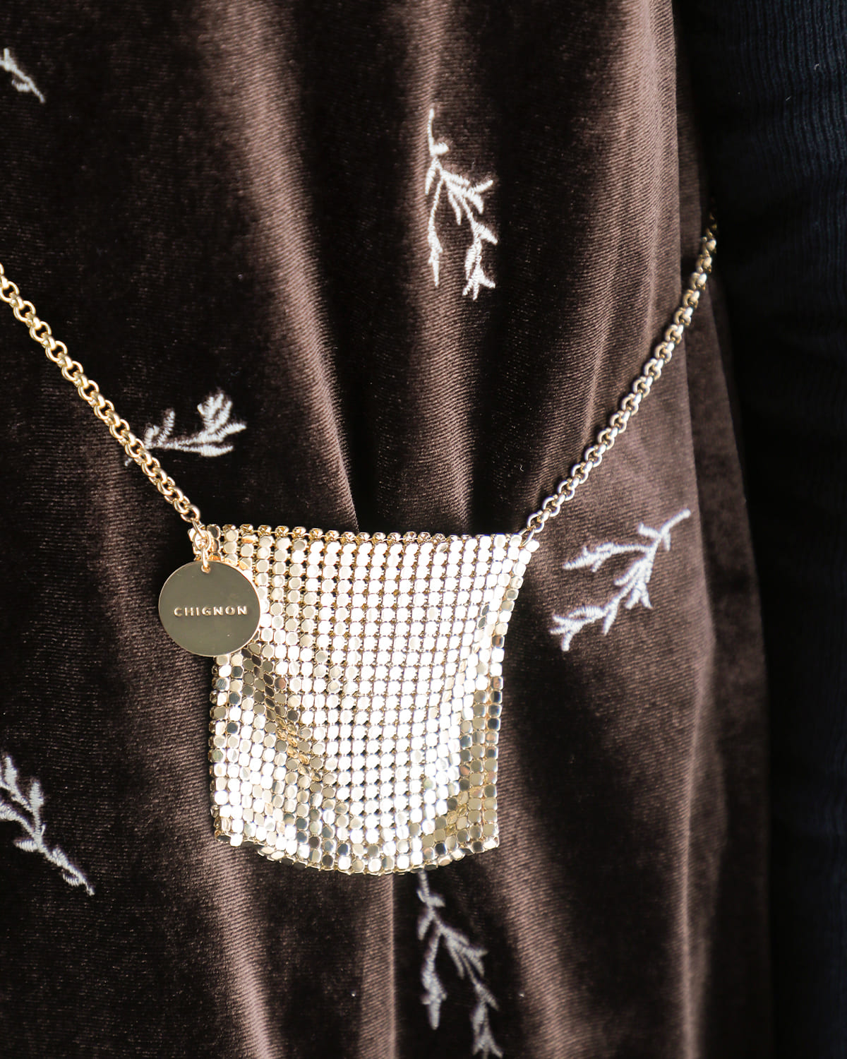 CHIGNON(シニヨン)メタルメッシュマイクロミニバッグ 0055-351sh