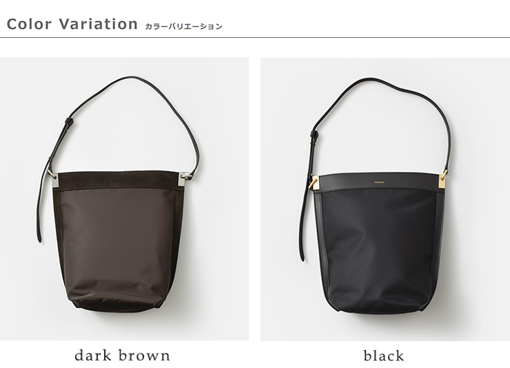 ORSETTOカウレザー ナイロン 2way ショルダー バッグ “RACCOLTO” 01-161-162-01