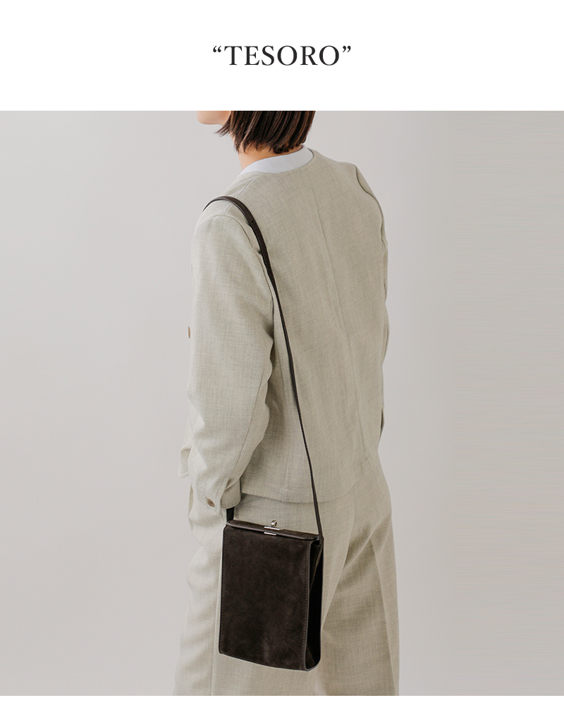 ORSETTO(オルセット)カウレザーショルダーバッグ“TESORO”01-163-164-01