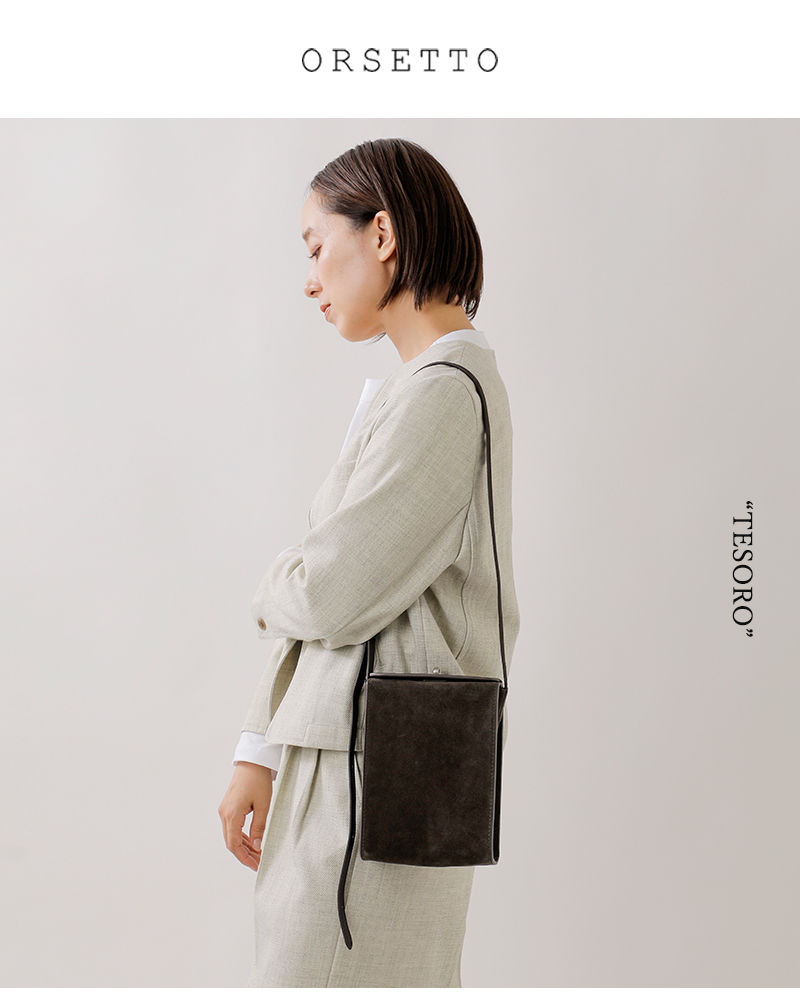 ORSETTO(オルセット)カウレザーショルダーバッグ“TESORO”01-163-164-01