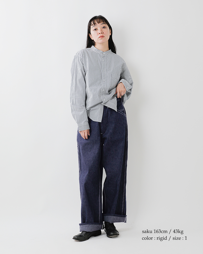 or slow(オアスロウ)デニムワイドフィット30sペインターパンツ01-5126