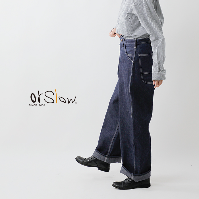 or slow オアスロウ 1930s デニム ペインター　パンツ　ジーパン 楽天市場】or slow オアスロウ 1930s ユーズド ウォッシュ