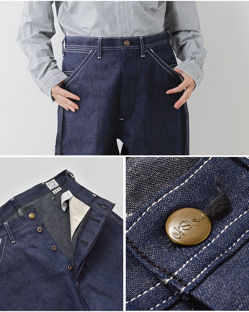 or slow(オアスロウ)デニムワイドフィット30sペインターパンツ01-5126