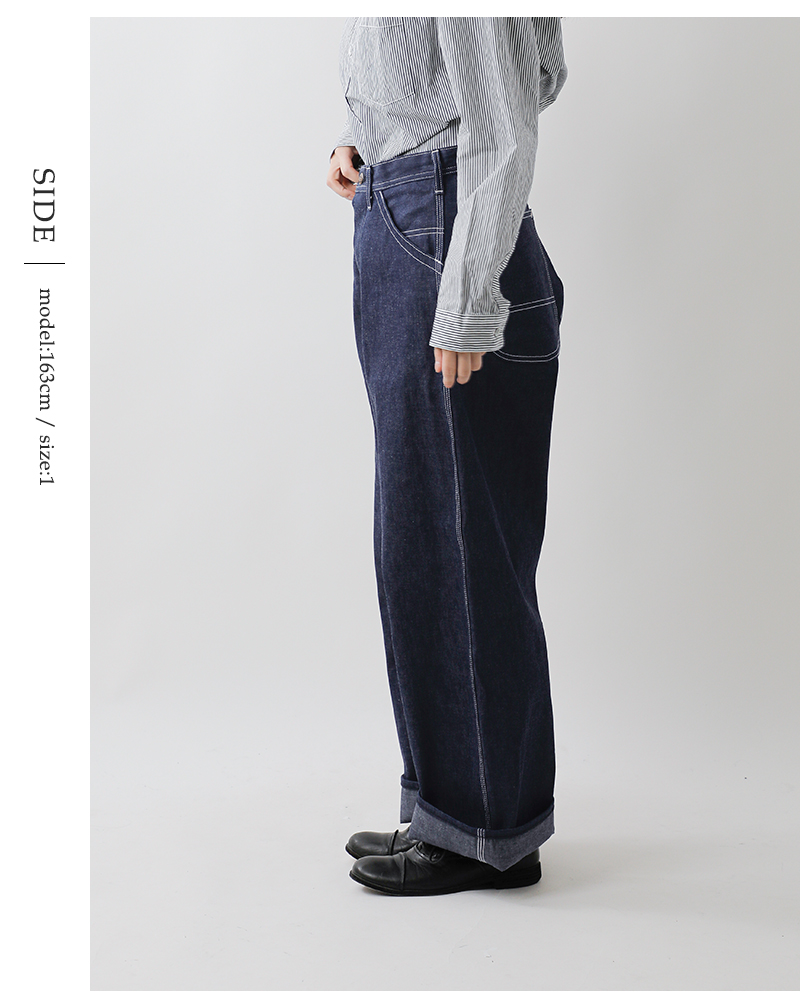 or slow(オアスロウ)デニムワイドフィット30sペインターパンツ01-5126