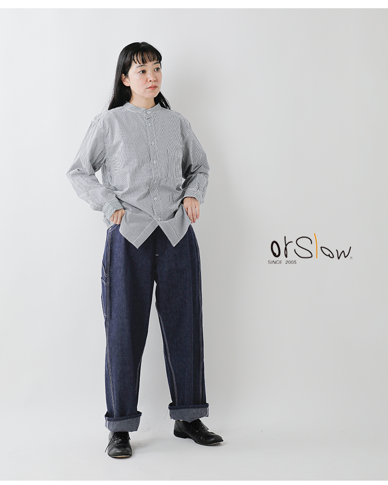 or slow オアスロウ デニム ワイドフィット 30s ペインター