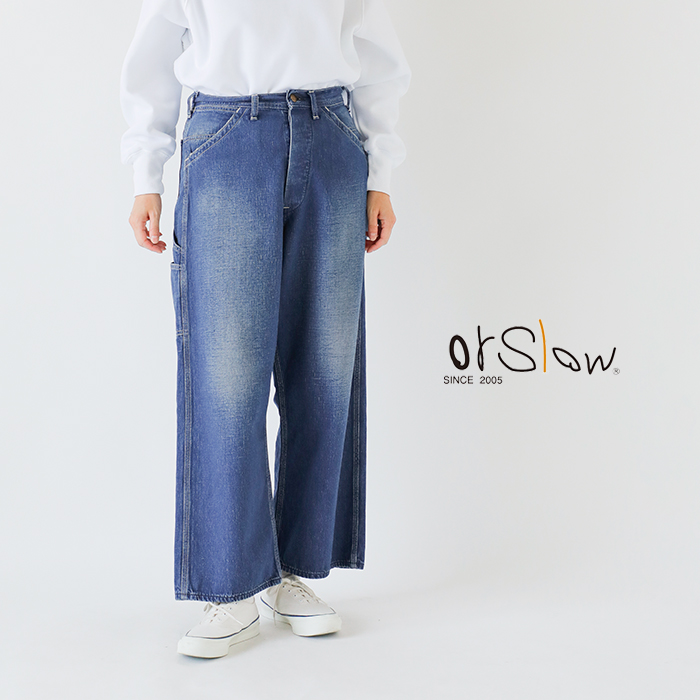 【美品】 orslow 30s ワイド ペインター パンツ デニム 01-5126-81]orSlow(オアスロウ) WIDE FIT 30`S PAINTER PANTS