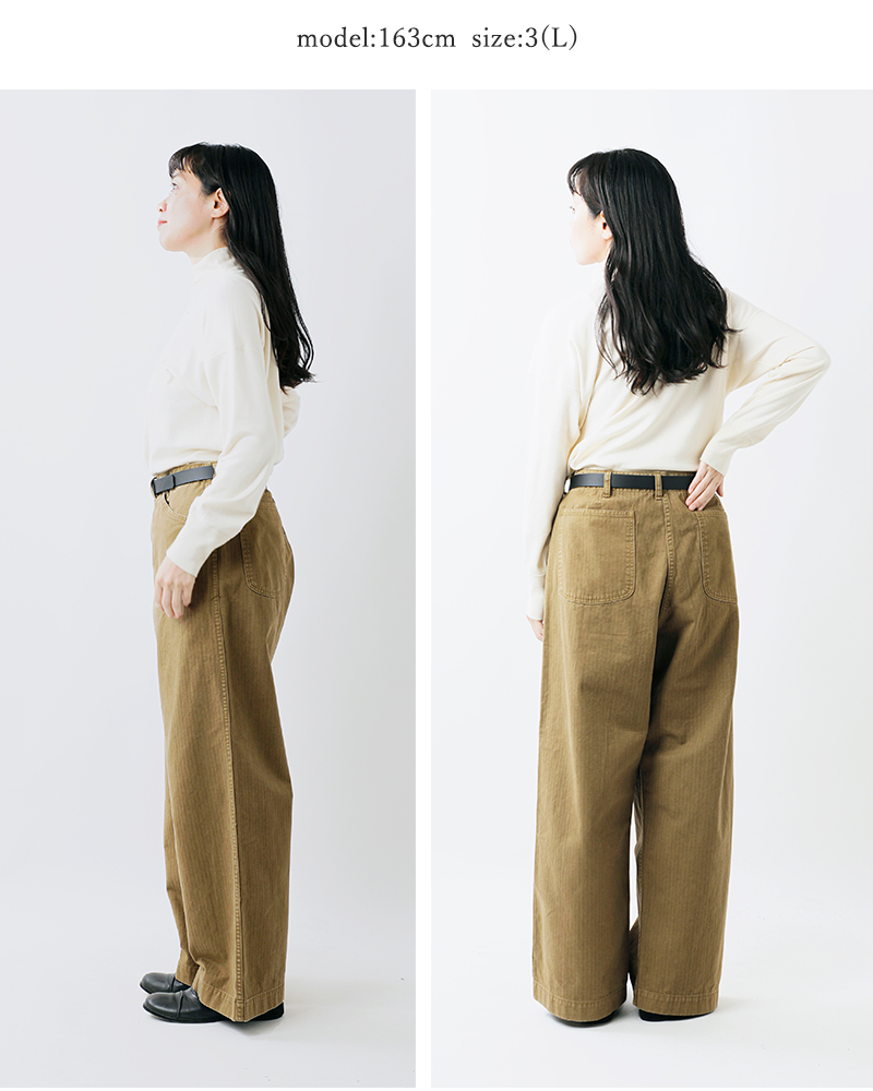 or slow(オアスロウ)USMCヘリンボーンワイドフィットユーティリティトラウザーパンツ01-5210