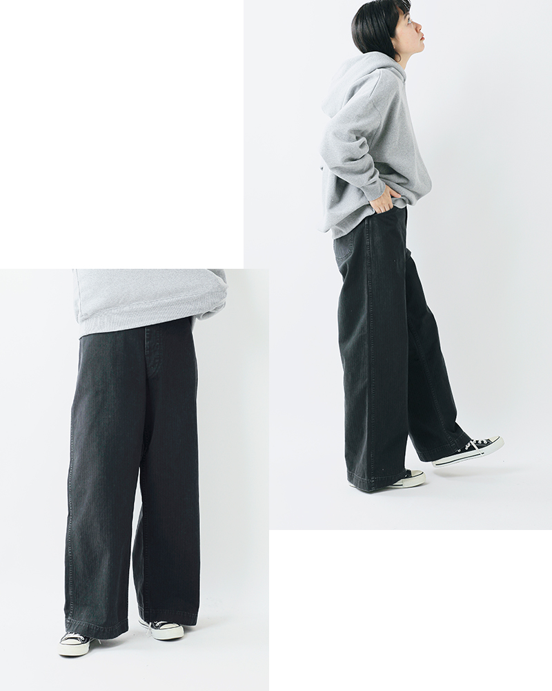 or slow(オアスロウ)USMCヘリンボーンワイドフィットユーティリティトラウザーパンツ01-5210