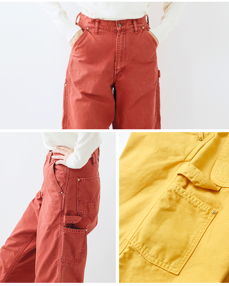 or slow(オアスロウ)ダッドフィットオックスフォードペインターパンツ01-5328