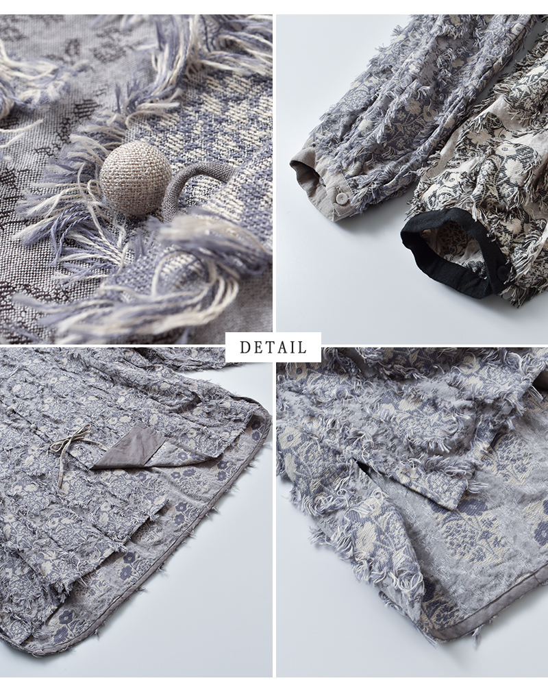 qiri(キリ)ジャガードブラウス“花野風jacquardblouse”63-01-bl-006-25-2