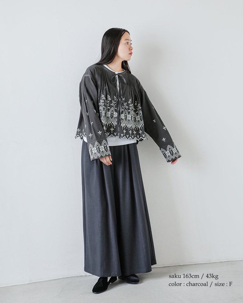 VENIT ヴェニット コットン 刺繍ブラウス VENIT ヴェニット COTTON LACE EMBROIDERY BLOUSE コットン刺繍