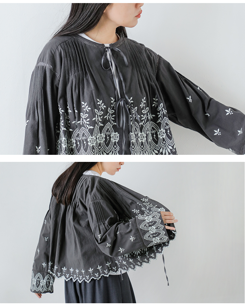 VENIT ヴェニット コットン 刺繍ブラウス VENIT ヴェニット COTTON LACE EMBROIDERY BLOUSE コットン刺繍