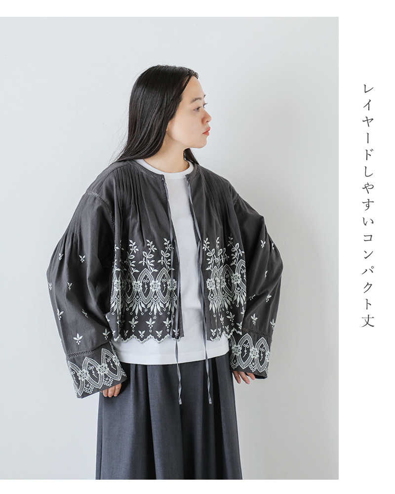 VENIT ヴェニット コットン 刺繍ブラウス VENIT ヴェニット COTTON LACE EMBROIDERY BLOUSE コットン刺繍