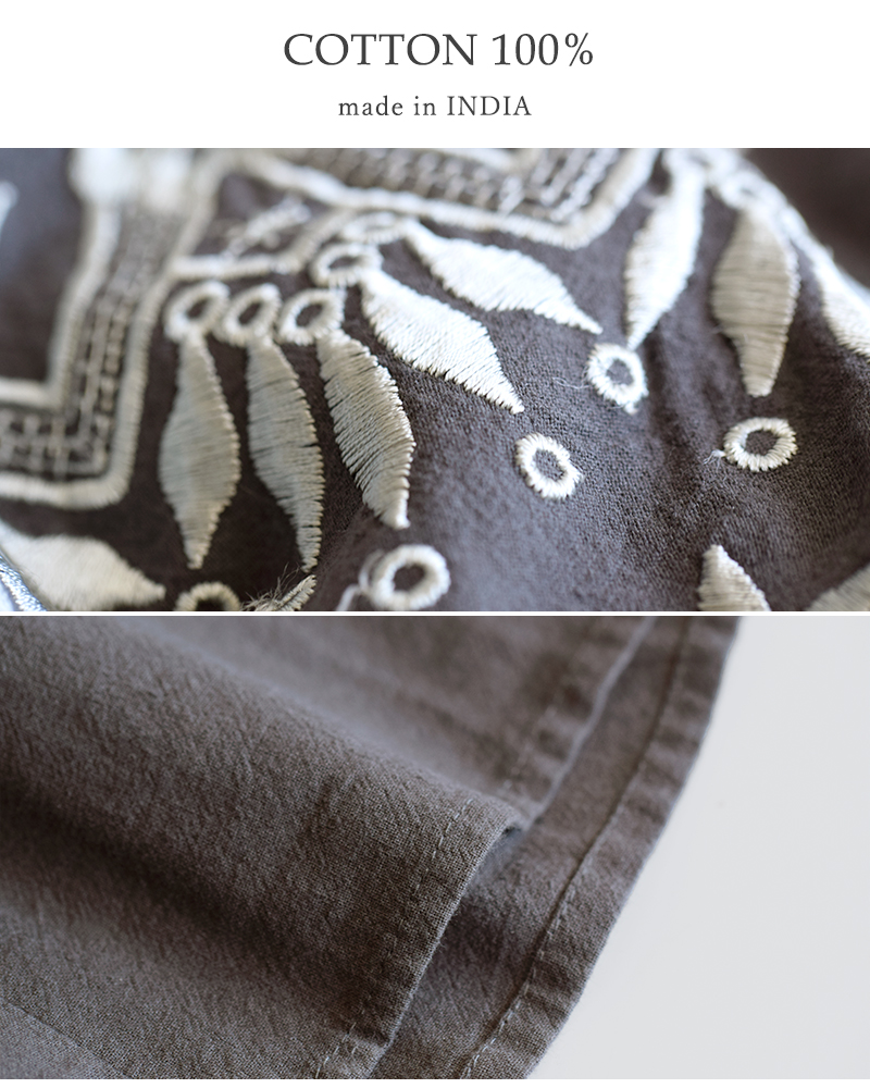 ne Quittez pas(ヌキテパ)クリンプコットンアングレーズ刺繍ドレス“CrimpCottonAnglaiseEmbroideryDress”010452wh2