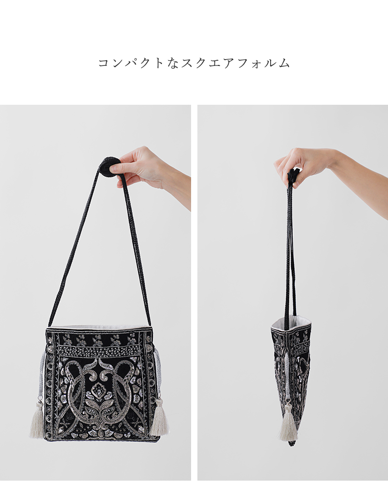 △ne Quittez pas△ヌキテパ 刺繍 デニム スタンド スキッパー ne Quittez pas（ヌキテパ)