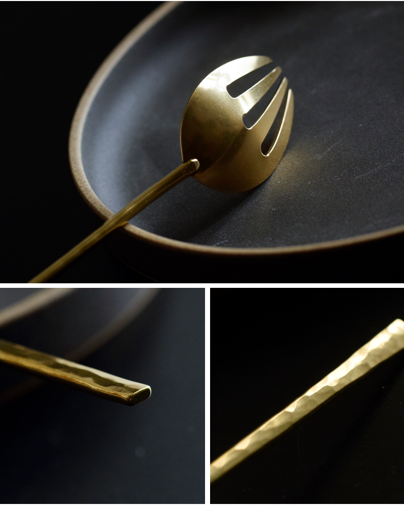 Lue(ルー)真鍮のよつばフォーク 015o