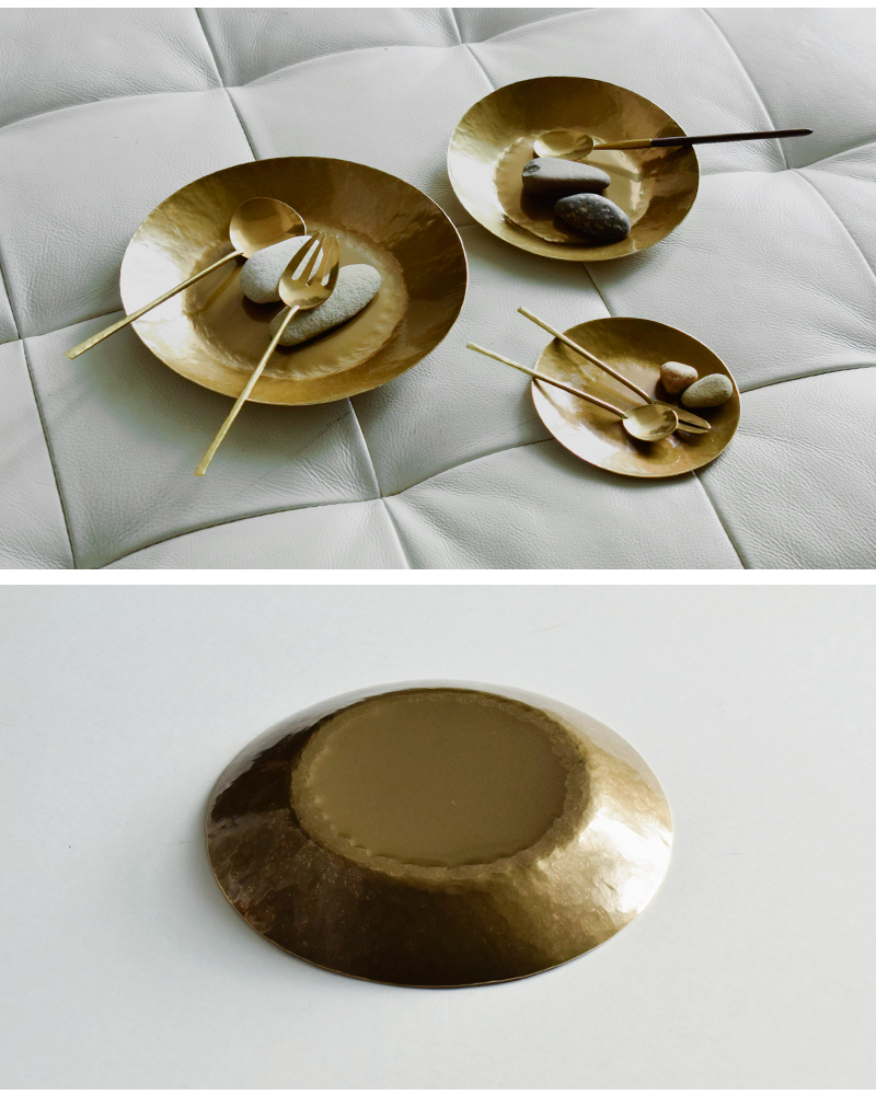 Lue(ルー)真鍮の7寸平皿 023o