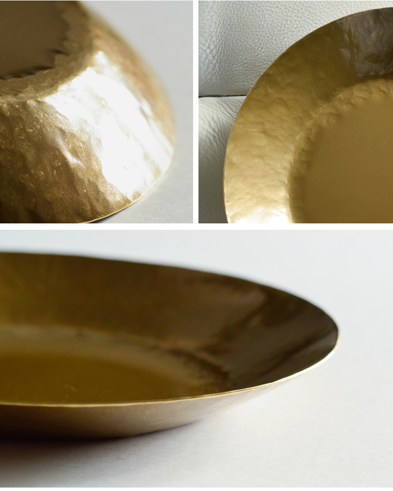 Lue(ルー)真鍮の7寸平皿 023o