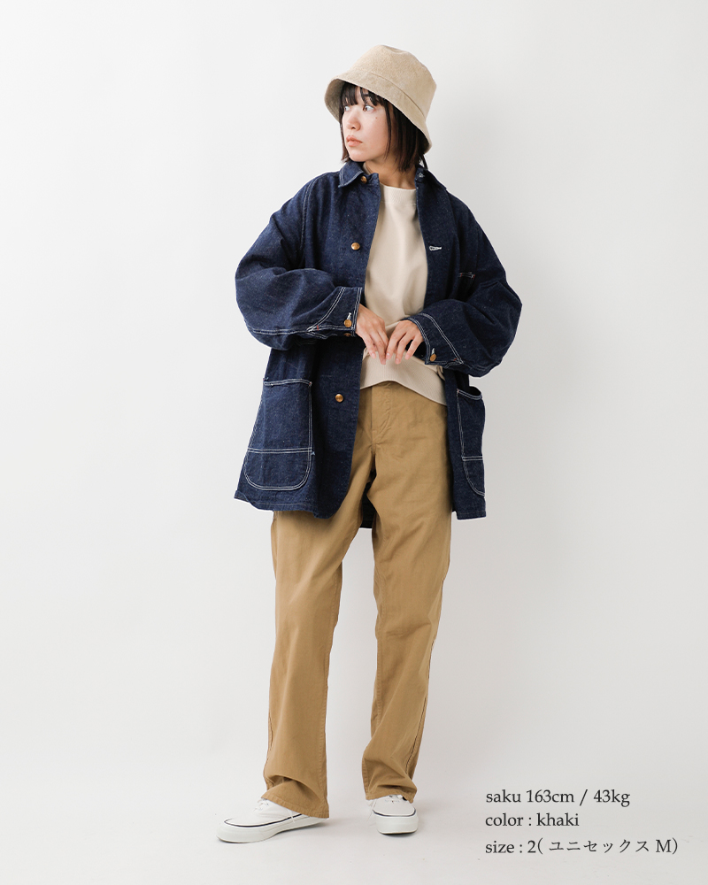 orslowヘリンボーンコットンツイルフレンチワークパンツ03-5000