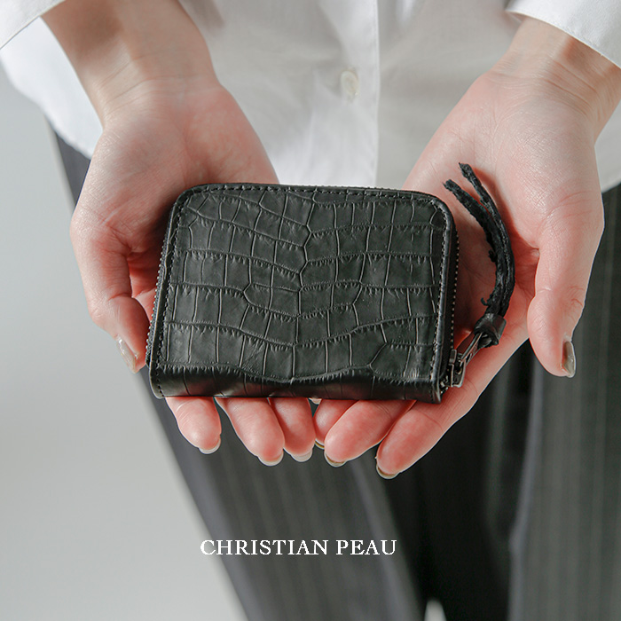 CHRISTIAN PEAUクロコダイルレザー ウォレット Sサイズ 05130cp-cr