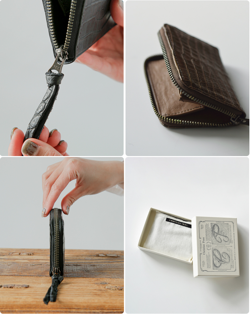 CHRISTIAN PEAUクロコダイルレザー ウォレット Sサイズ 05130cp-cr