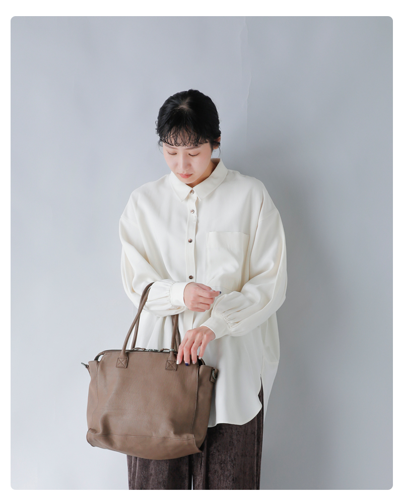 CHRISTIAN PEAUカウレザー ラウンド ハンドル 2wayトート バッグ 06346cp-vcw