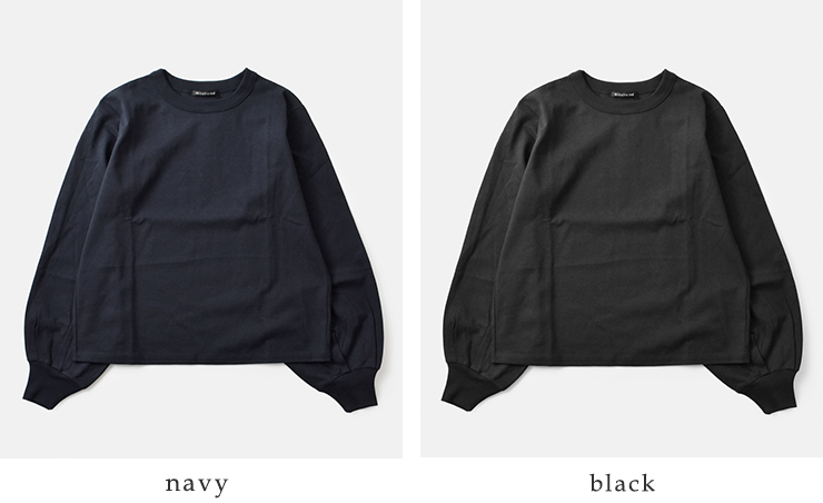 mizuiro ind(ミズイロインド)コットンパフスリーブロングTシャツ1-210069