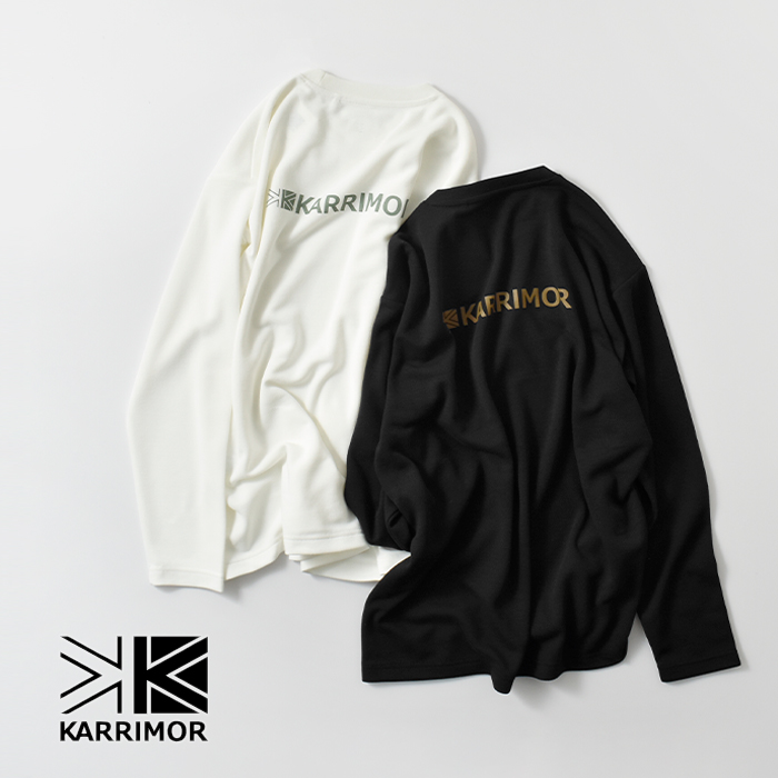 KARRIMOR(カリマー)吸水速乾ストレッチフラッフィドライ長袖バックプリントTシャツ“fluffy-dryL/STBP”101605