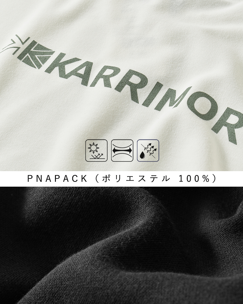 KARRIMOR(カリマー)吸水速乾ストレッチフラッフィドライ長袖バックプリントTシャツ“fluffy-dryL/STBP”101605