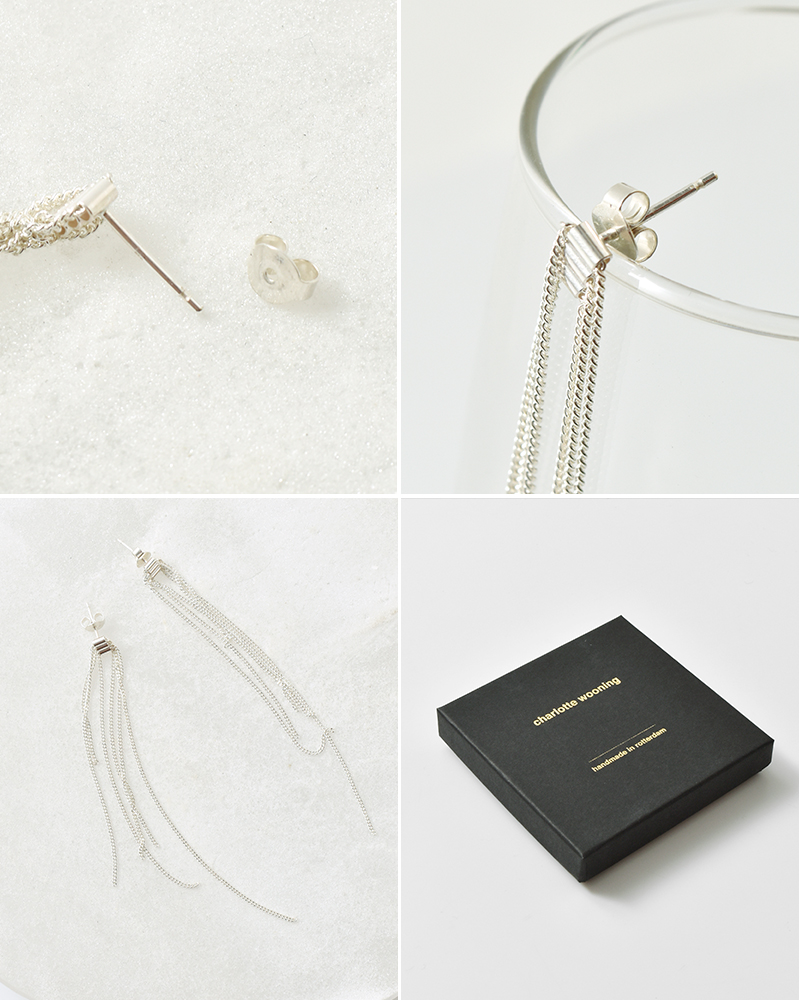 charlotte wooning(シャーロット・ウーニング)シルバーピアス“ZEEBRIES”1053560023