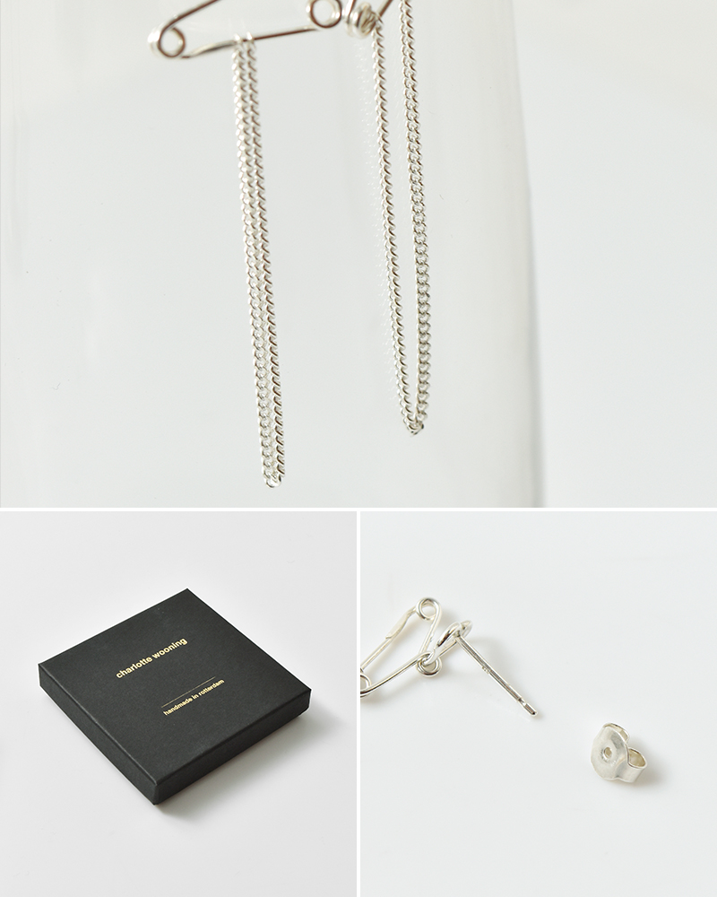 charlotte wooning(シャーロット・ウーニング)シルバーピアス“SPRINGVLOED”1053560025