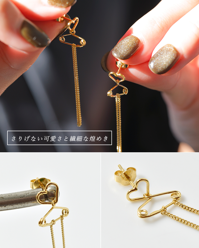 charlotte wooning(シャーロット・ウーニング)ゴールドピアス“SPRINGVLOED”1053560026