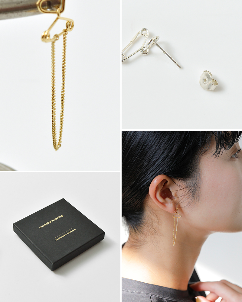 charlotte wooning(シャーロット・ウーニング)ゴールドピアス“SPRINGVLOED”1053560026