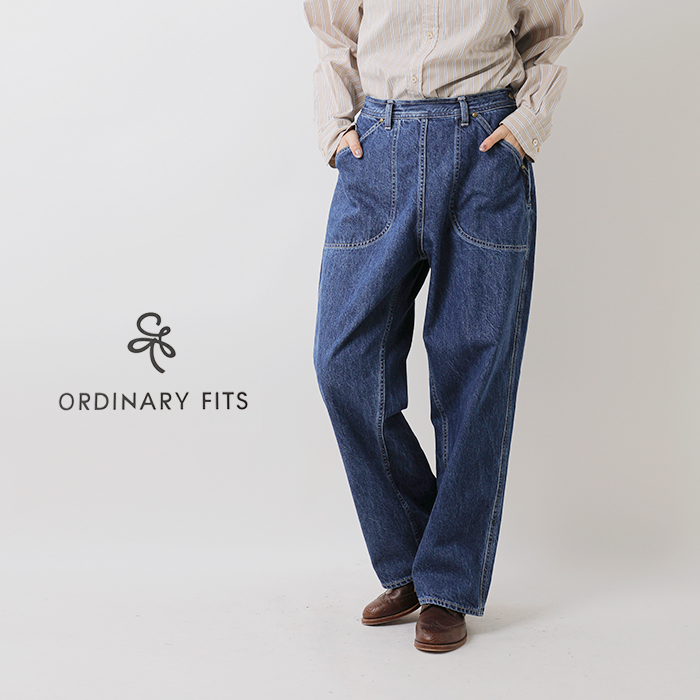 ordinaryfits(オーディナリーフィッツ)ナチュラルスラブデニムランチパンツ“JAMESRANCH”107-325
