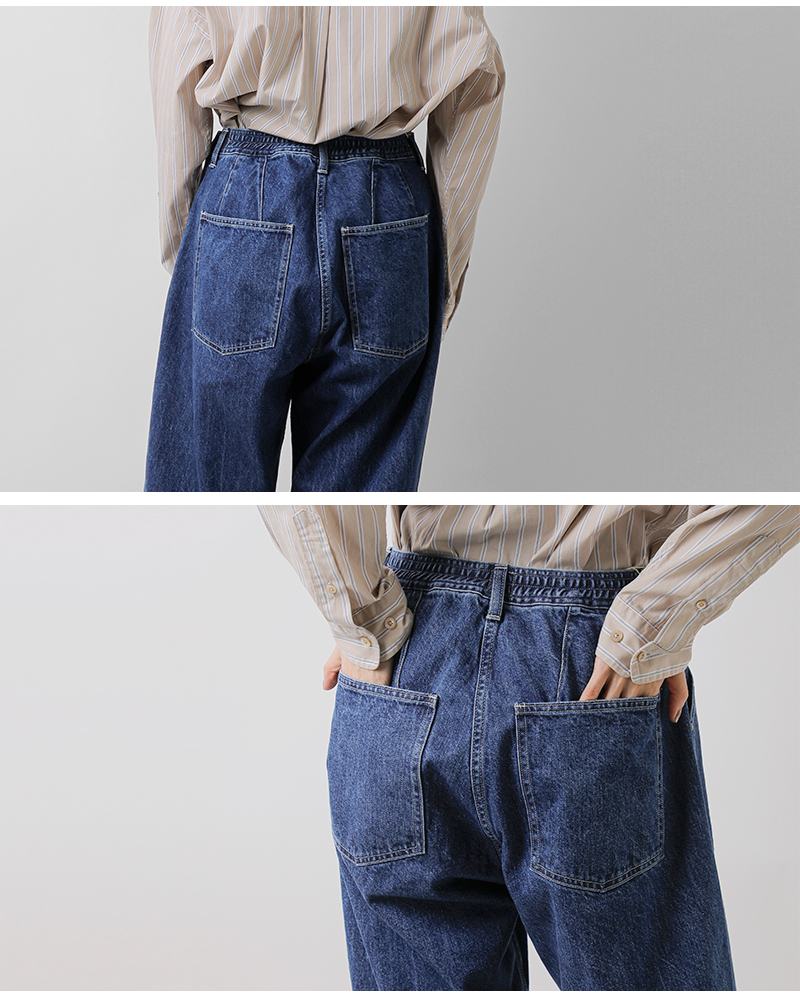 ordinaryfits(オーディナリーフィッツ)ナチュラルスラブデニムランチパンツ“JAMESRANCH”107-325