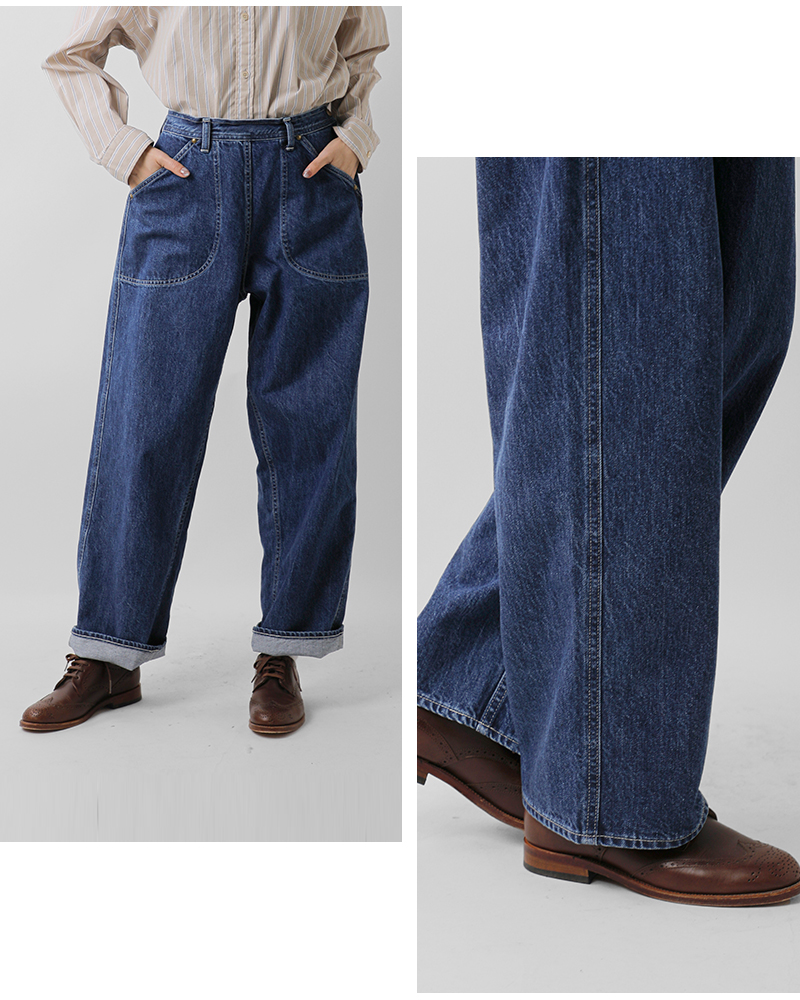 ordinaryfits(オーディナリーフィッツ)ナチュラルスラブデニムランチパンツ“JAMESRANCH”107-325