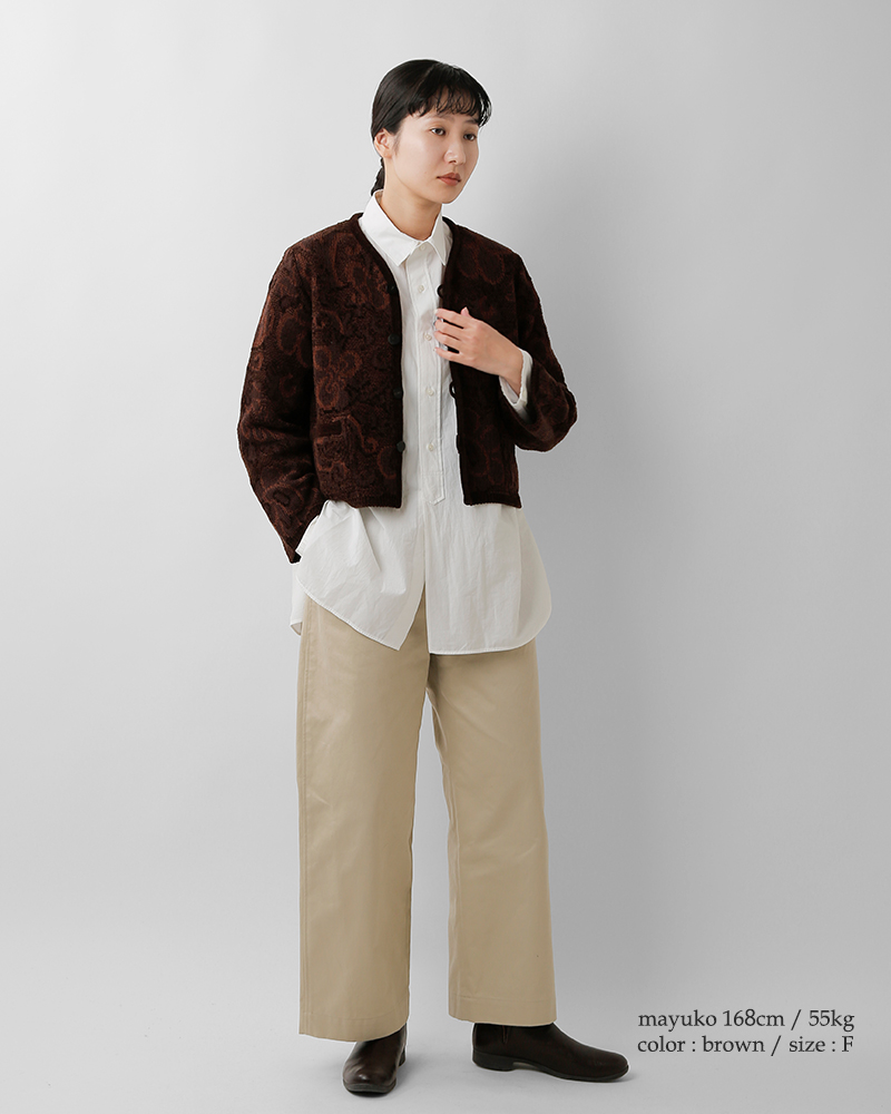 COOHEM(コーへン)ゴブランジャガードニットジャケット11-254-008