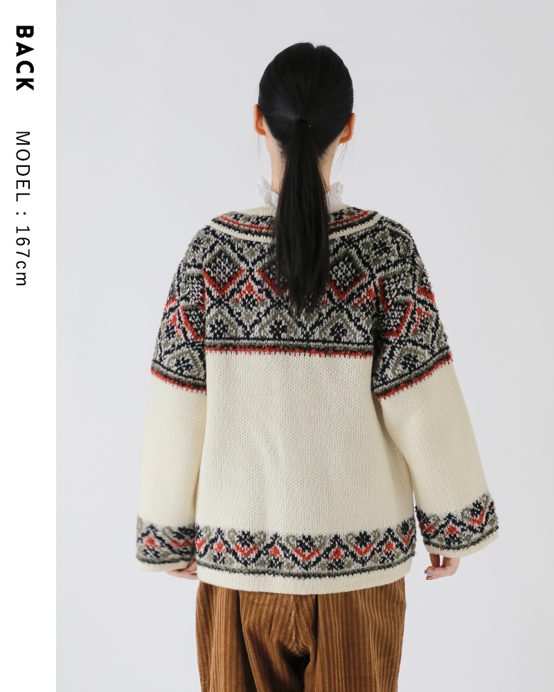 COOHEM(コーへン)ウールモヘアブレンドNORWEGIANニットカーディガン11-254-021