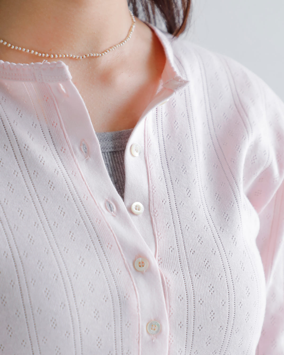 SEA シー コットン ヘンリーネック 長袖 Tシャツ 110706318-kk