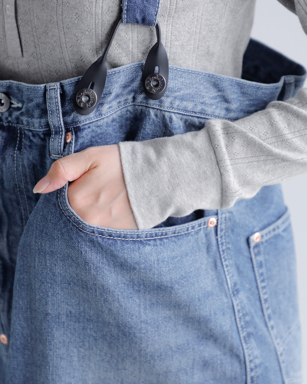 SEA(シー)コットンヘンリーネック長袖Tシャツ 110706318