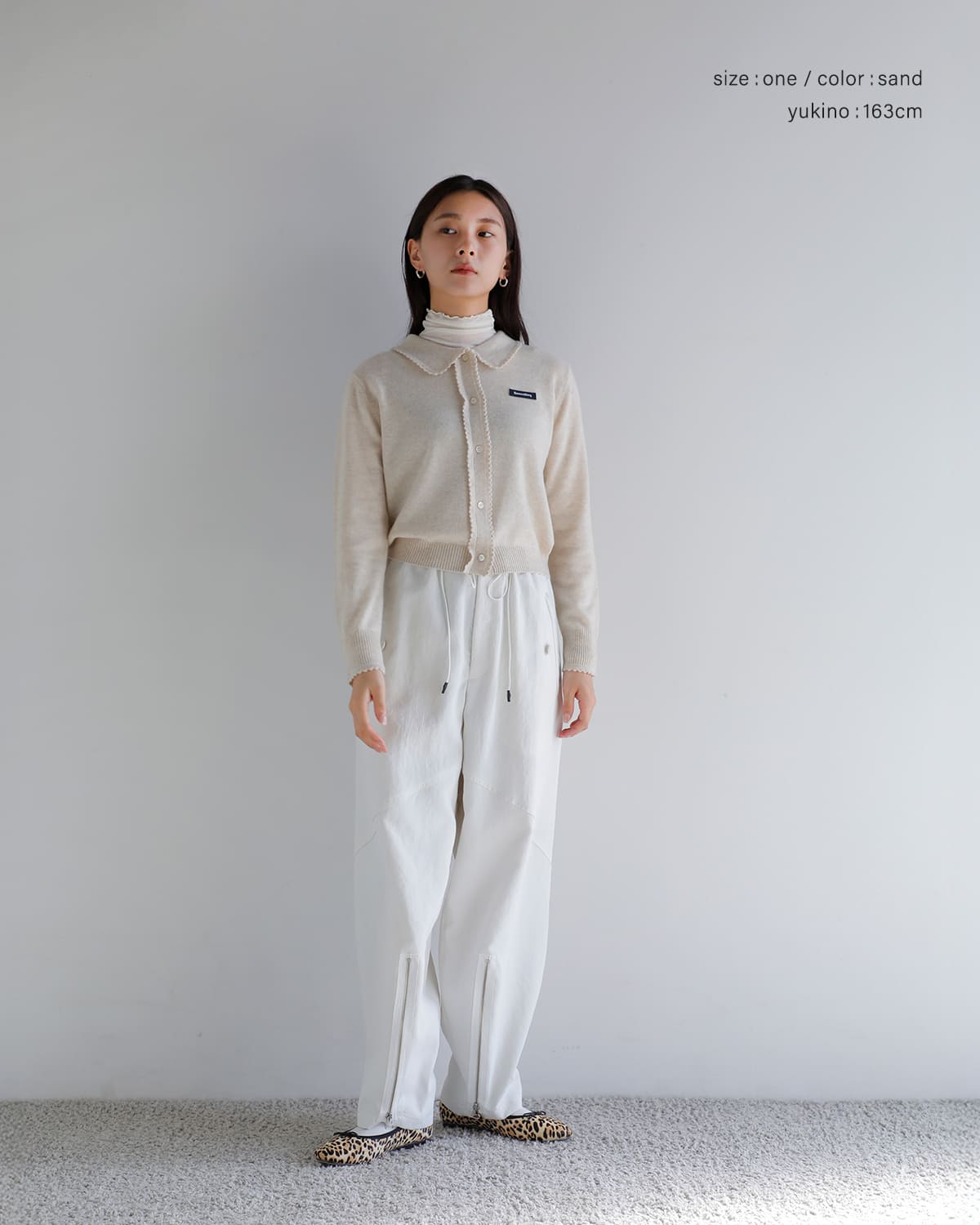 SEA(シー)カシミヤフリルニットカーディガン 110706410