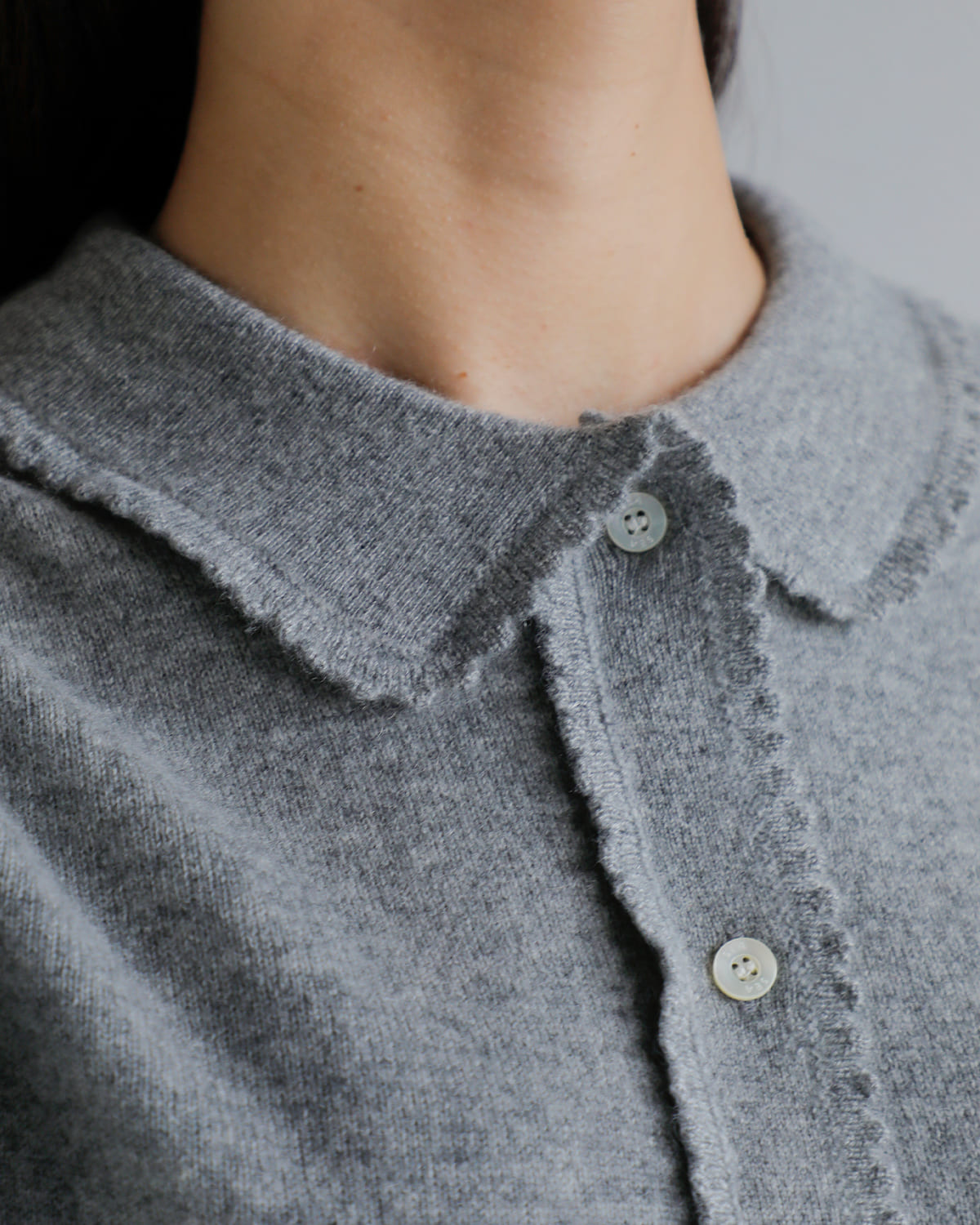 SEA(シー)カシミヤフリルニットカーディガン 110706410