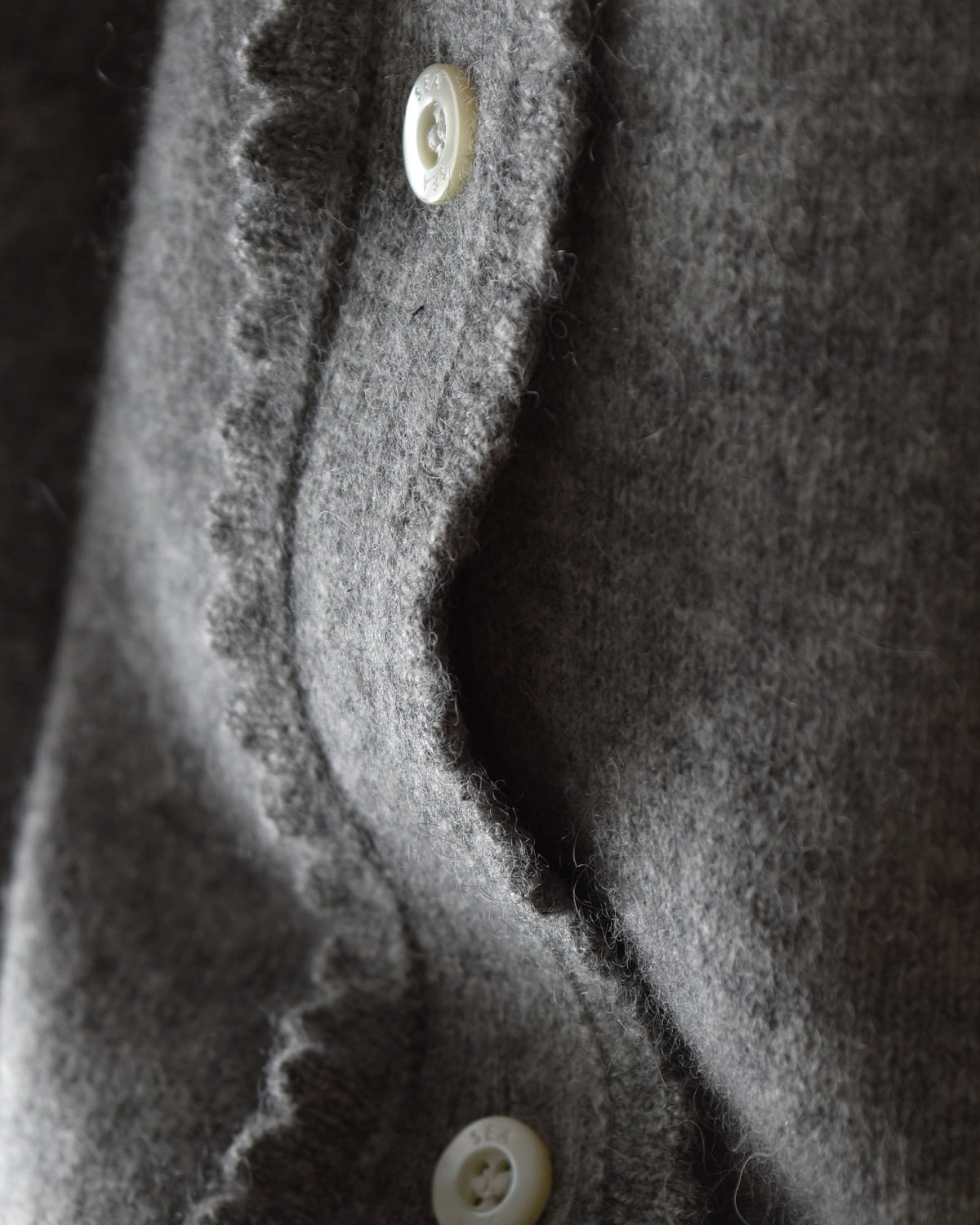 SEA(シー)カシミヤフリルニットカーディガン 110706410