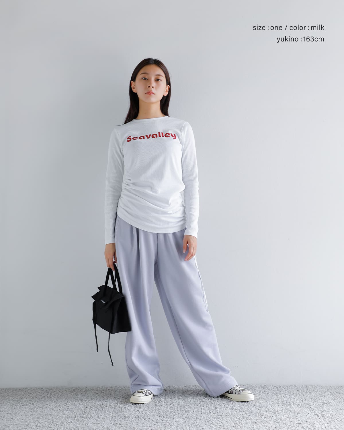 SEA(シー)Seavalleyグリッターシャーリングトップ 110706418