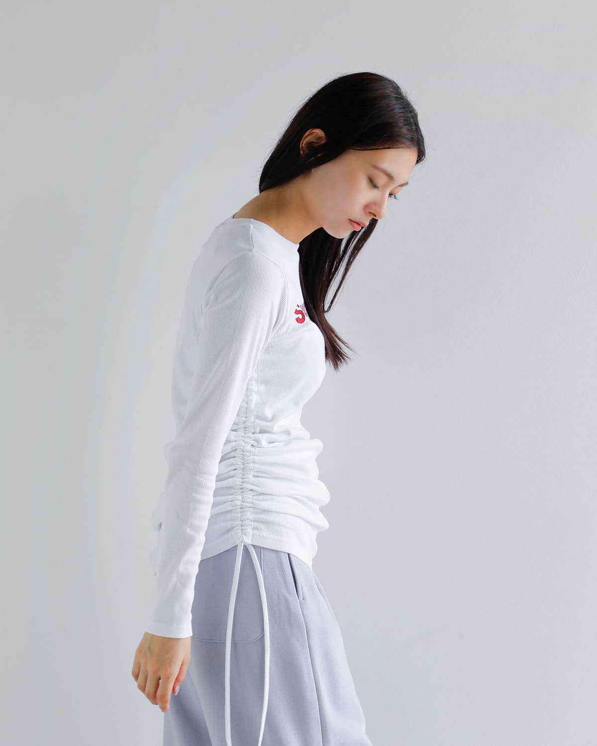 SEA(シー)Seavalleyグリッターシャーリングトップ 110706418