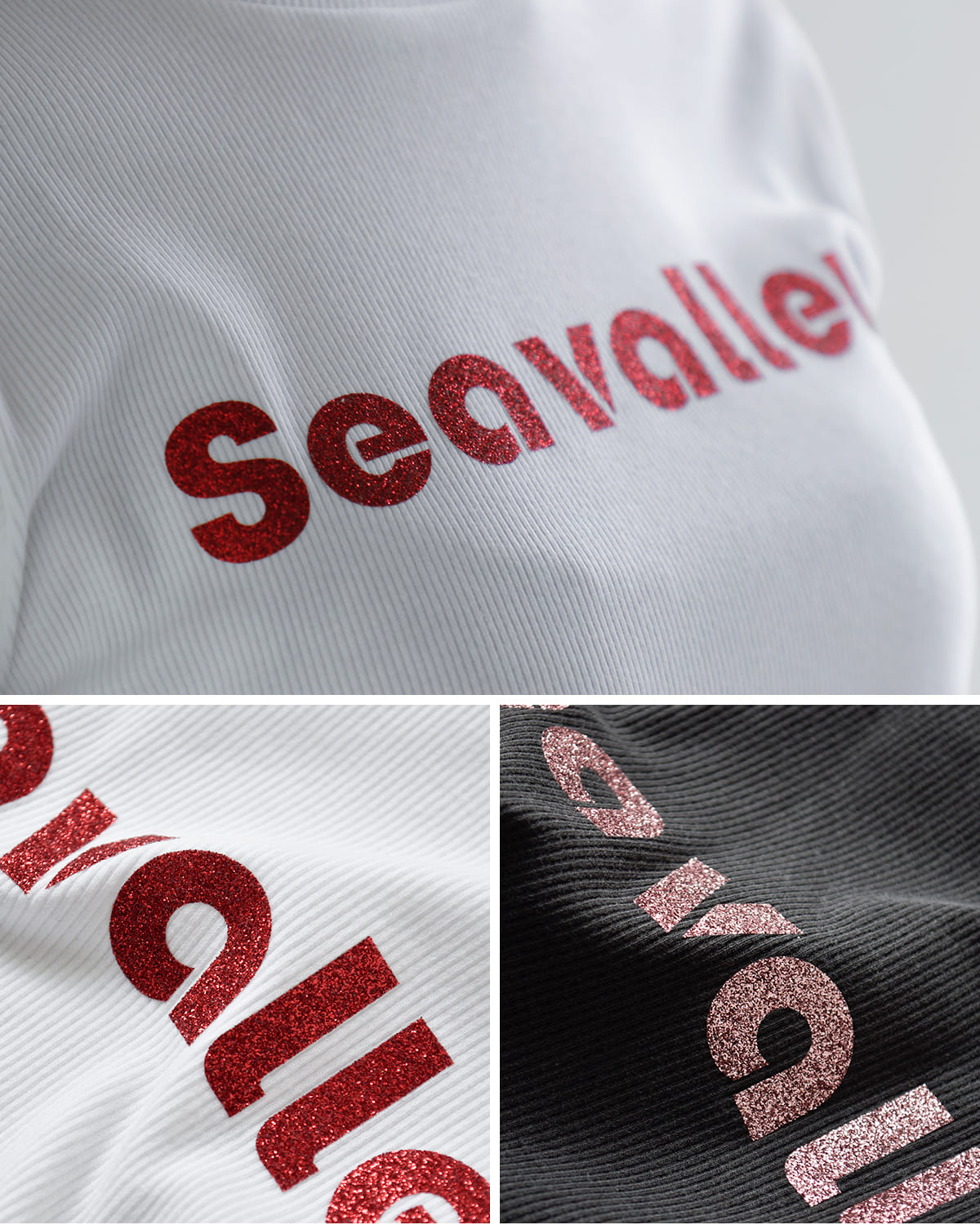 SEA(シー)Seavalleyグリッターシャーリングトップ 110706418