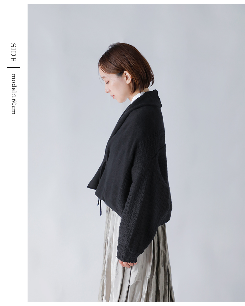 Vlas Blomme(ヴラスブラム・ブラスブラム)タスマニアンウール2wayボレロ11305095