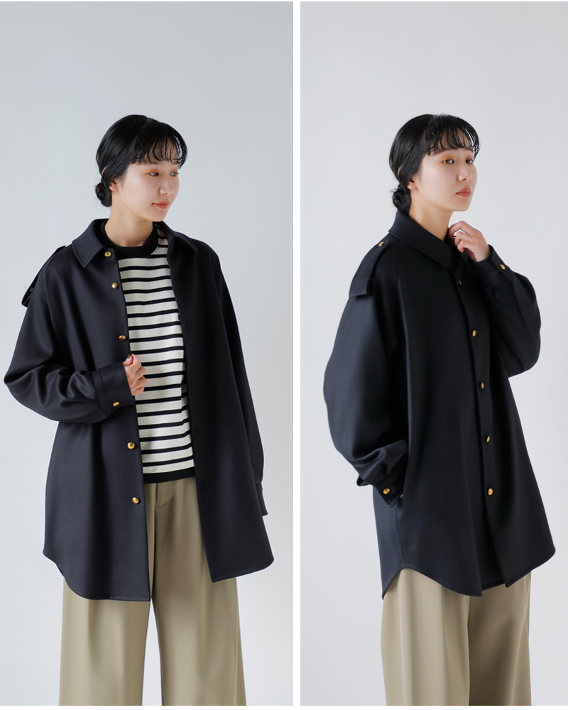 Scye(TC)E[Lo[cCI[o[VcR[ggCavalryTwillOverShirtCoath1225-73038