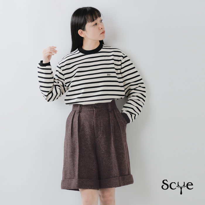 Scye(TC)E[VFbghw{[cC[hV[gpcgShetlandHerringboneTweedShortsh1225-83015