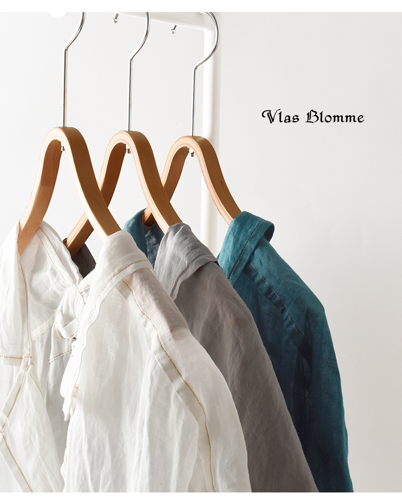Vlas Blomme(ヴラスブラム・ブラスブラム)ラミーローンサイドオープンブラウス13119065